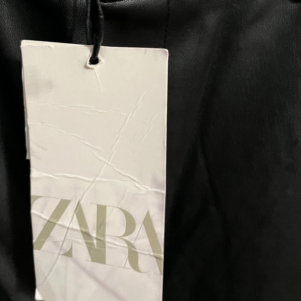 ZARA Black Pleather Pants